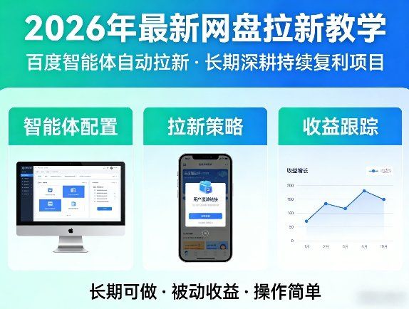 
          2026年最新网盘拉新教学(百度智能体自动拉新),一个可以长期深耕、持续复利的项目 - Featured image
        