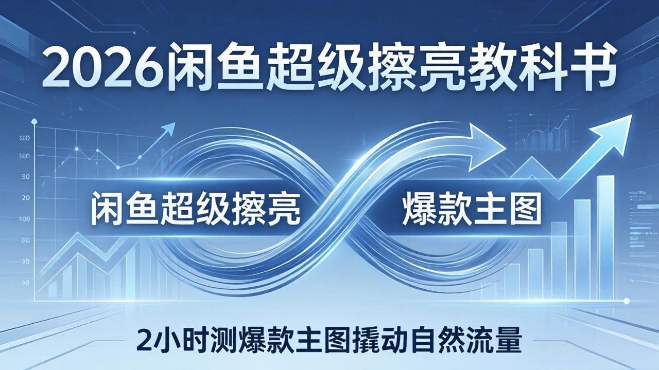 
          2026闲鱼超级擦亮教科书：底层逻辑出价×转化率，2小时测爆款主图撬动自然流量 - Featured image
        