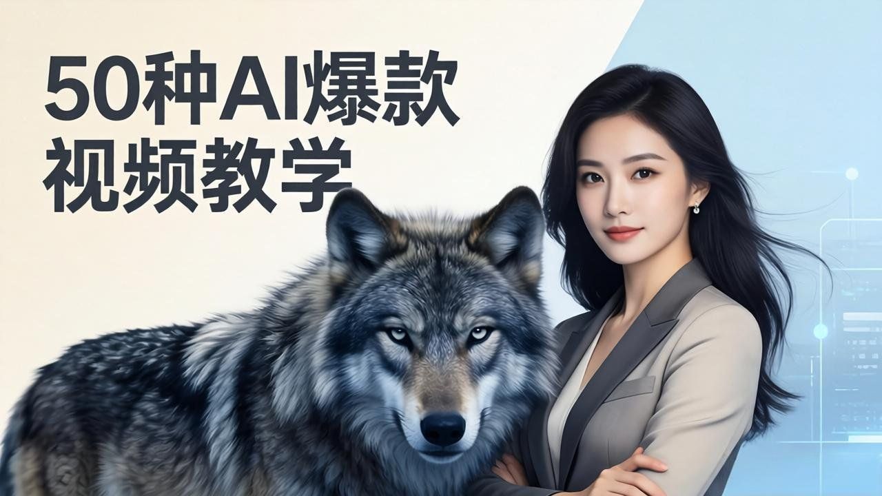 
          50种AI爆款视频教学：影视级古诗词+治愈萌宠+山海经蛟龙，高阶宝典商业落地 - Featured image
        