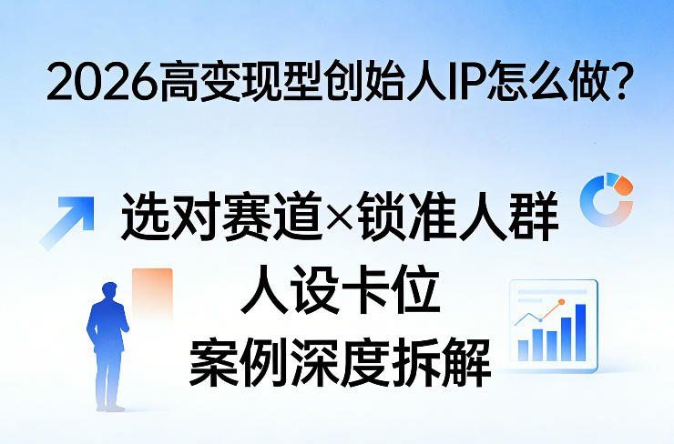 
          2026高变现型创始人IP怎么做？选对赛道×锁准人群×人设卡位×案例深度拆解 - Featured image
        