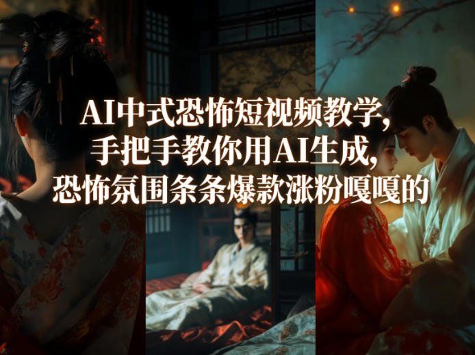 
          AI中式恐怖短视频教学，手把手教你用AI生成，恐怖氛围条条爆款涨粉嘎嘎的 - Featured image
        