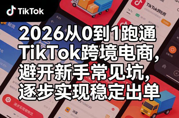 
          2026从0到1跑通TikTok跨境电商，避开新手常见坑，逐步实现稳定出单 - Featured image
        