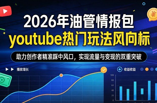 
          2026年油管情报包，youtube热门玩法风向标，助力创作者精准踩中风口，实现流量与变现的双重突破(更新0330) - Featured image
        