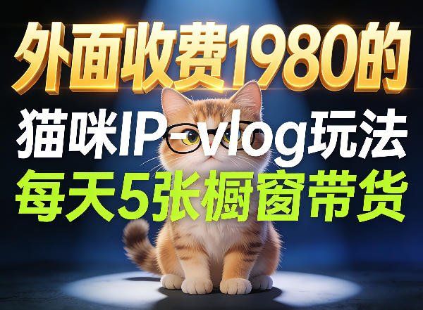 
          宠物赛道猫咪IP-vlog玩法，26条视频涨粉29W，每天5张橱窗带货拆解 - Featured image
        