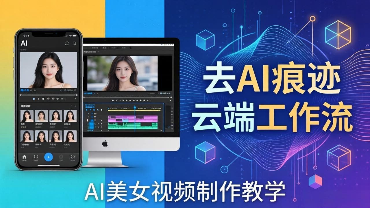 
          AI美女视频制作教学：去AI痕迹，云端工作流出图，手机电脑均可，不需要配置 - Featured image
        