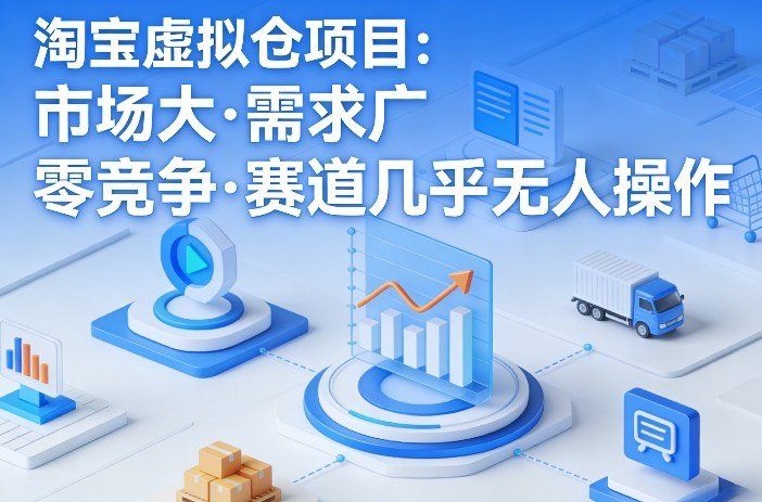 
          淘宝虚拟仓项目，市场大，需求广，零竞争，赛道几乎没人操作(更新0410) - Featured image
        