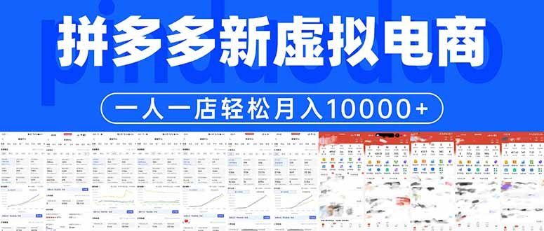 
          拼多多虚拟电商一人一店轻松月入10000+ - Featured image
        