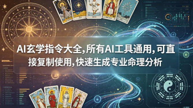 
          AI玄学指令大全，所有AI工具通用，可直接复制使用，快速生成专业命理分析 - Featured image
        
