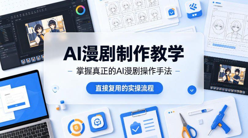 
          AI漫剧制作教学，带你掌握真正的AI漫剧操作手法，直接复用的实操流程 - Featured image
        