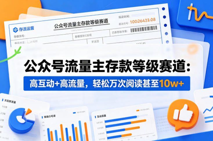 
          公众号流量主之存款等级赛道，高互动+高流量，轻松达到万次阅读，甚至10w+ - Featured image
        