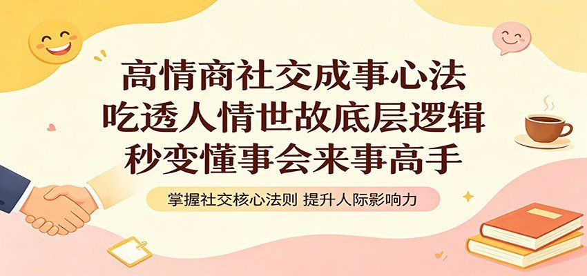 
          高情商社交成事心法：吃透人情世故底层逻辑，秒变懂事会来事高手 - Featured image
        