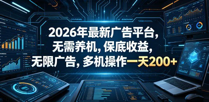
          2026年最新广告平台，无需养机，保底收益，无限广告，多机操作一天200+【揭秘】 - Featured image
        