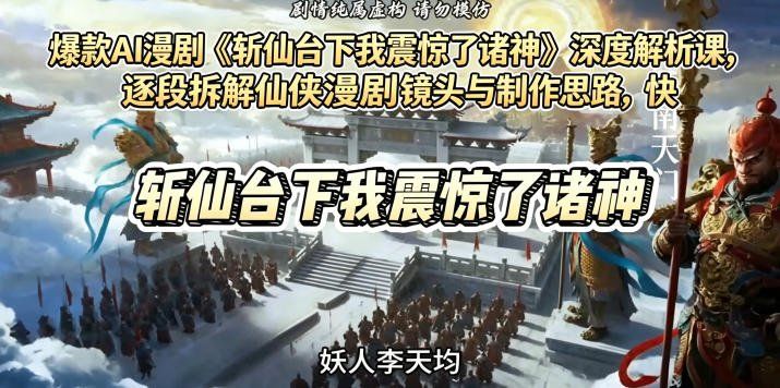 
          爆款AI漫剧《斩仙台下我震惊了诸神》深度解析课，逐段拆解仙侠漫剧镜头与制作思路，快速复刻爆款创作模式 - Featured image
        