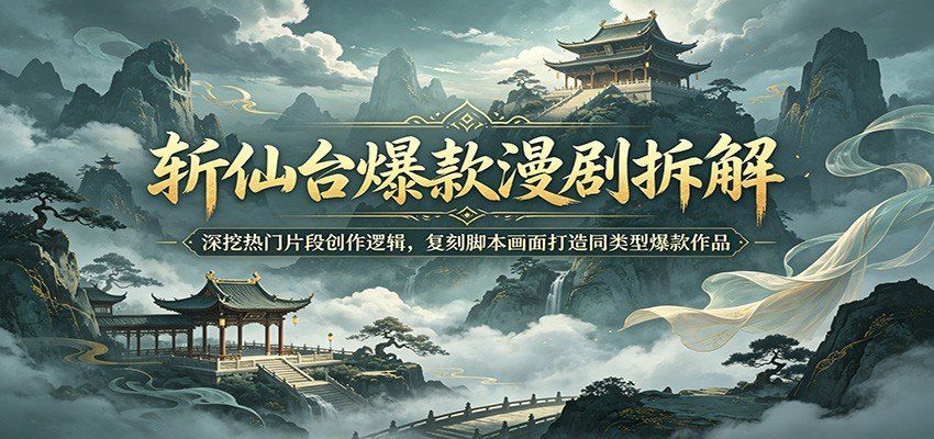 
          斩仙台爆款漫剧拆解：深挖热门片段创作逻辑，复刻脚本画面打造同类型爆款作品 - Featured image
        