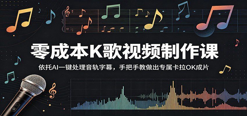 
          零成本K歌视频制作课：依托AI一键处理音轨字幕，手把手教做出专属卡拉OK成片 - Featured image
        
