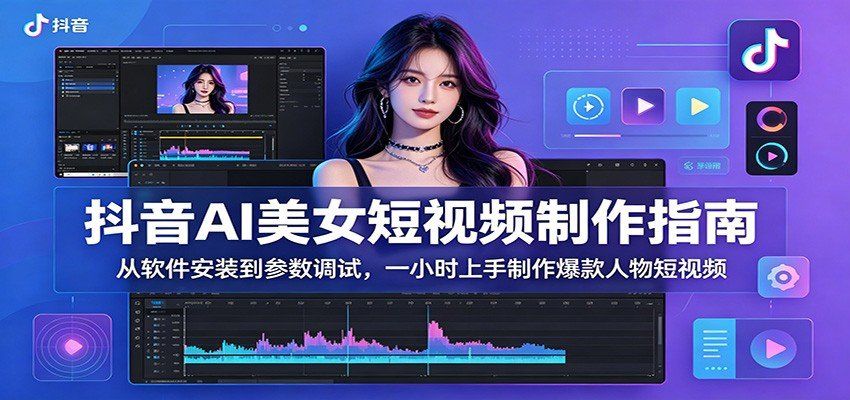 
          抖音AI美女短视频制作指南：从软件安装到参数调试，一小时上手制作爆款人物短视频 - Featured image
        