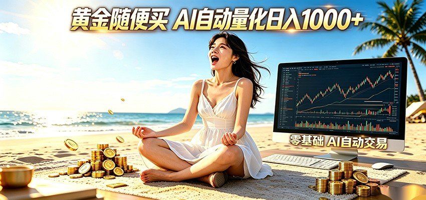 
          黄金随便买？AI自动外汇量化交易 在家当皇帝 日入1000+ - Featured image
        