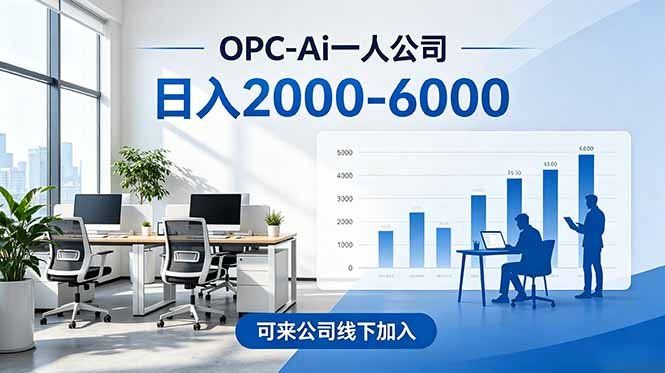 
          2026创业新风口—OPC一人公司模式震撼首发！日收益2000-6000+，项目绿色长久，安全稳健，合… - Featured image
        