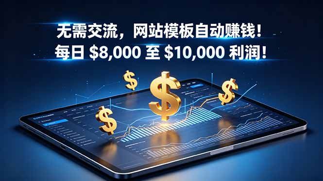 
          无需交流，网站模板自动赚钱！每日 $8,000 至 $10,000 利润！【原创双语字幕】 - Featured image
        