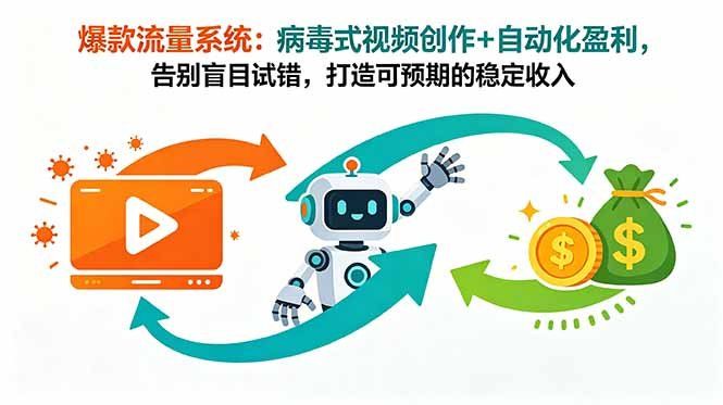 
          爆款流量系统：病毒式视频创作+自动化盈利，告别盲目试错，打造可预期的稳定收入 - Featured image
        