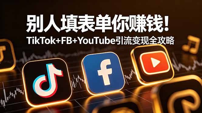 
          别人填表单你赚钱！TikTok+FB+YouTube 引流变现全攻略【原创双语字幕】 - Featured image
        