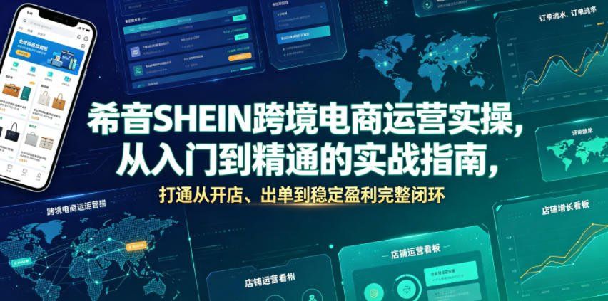 
          希音SHEIN跨境电商运营实操，从入门到精通的实战指南，打通从开店、出单到稳定盈利完整闭环 - Featured image
        