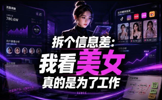 
          【理直气壮】我给看美女找了一个非常恰当的理由，信息差项目 - Featured image
        