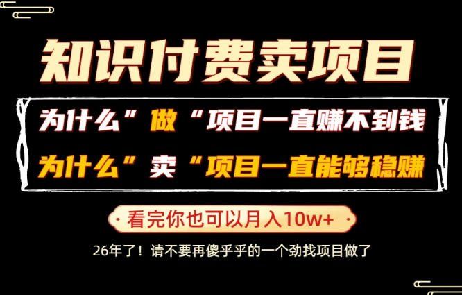 
          普通人为什么能够靠卖项目轻松月入10W+，而做项目却容易成炮灰，卖项目为什么能够稳賺不赔？【揭秘】 - Featured image
        